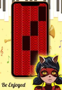 Cat Ladybug Red Piano Tiles Screen Shot 0