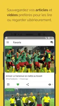 Afrique Football - Live score Screen Shot 0
