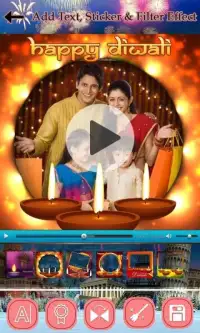 Diwali Video Maker with Music Screen Shot 1