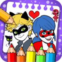 coloring Miraculous Ladybug And Cat Noir World