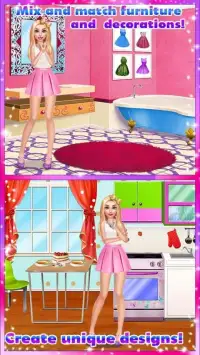 * Girly House Decorating Game Screen Shot 2
