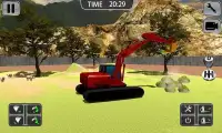 Excavator Sim 3D - big heavy crane game simulator Screen Shot 1