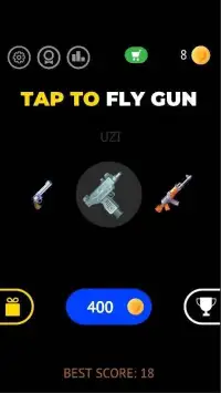 3D Tap To Fly Gun - Flip Gun Arcade Screen Shot 5