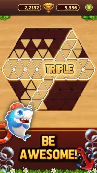 Trigon Wood: Triangle Block Puzzle Screen Shot 0