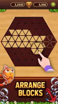 Trigon Wood: Triangle Block Puzzle Screen Shot 4