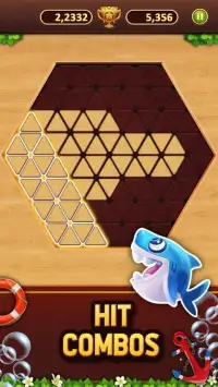 Trigon Wood: Triangle Block Puzzle Screen Shot 3