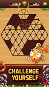 Trigon Wood: Triangle Block Puzzle Screen Shot 1