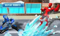 Superhero Frost Man City Rescue: Snowstorm Game Screen Shot 1