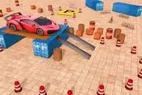 Sports car parking 3D Sim& luxury car driving test Screen Shot 4