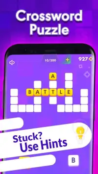 Word Hunter - Offline Crossword Puzzle Screen Shot 3