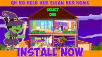Halloween House Cleanup:Cleaning Games for Girls Screen Shot 1