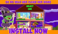 Halloween House Cleanup:Cleaning Games for Girls Screen Shot 5