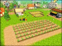 Little Happy Farm Town – Tractor Farming Simulator Screen Shot 0
