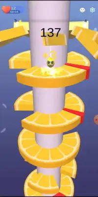 Orange Helix Jump - Tower Helix Crush Screen Shot 3