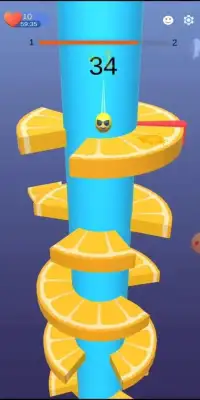 Orange Helix Jump - Tower Helix Crush Screen Shot 0