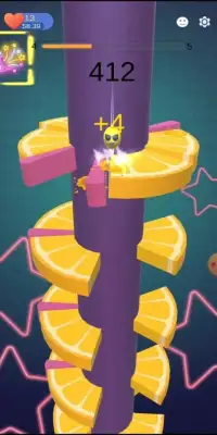 Orange Helix Jump - Tower Helix Crush Screen Shot 2