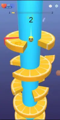 Orange Helix Jump - Tower Helix Crush Screen Shot 1