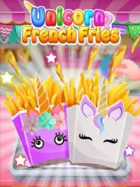 Unicorn French Fries - Trendy Unicorn Carnival Screen Shot 7