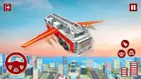Flying Fire Fighter Rescue Truck:Rescue Game Screen Shot 9