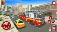 Flying Fire Fighter Rescue Truck:Rescue Game Screen Shot 7