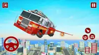 Flying Fire Fighter Rescue Truck:Rescue Game Screen Shot 0
