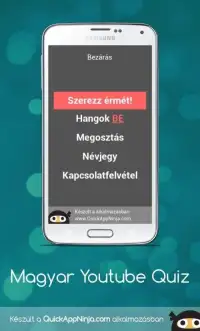 Magyar Youtube Quiz - Kvíz Screen Shot 14