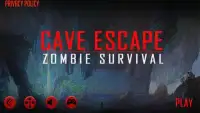 Cave Escape - Boy Escape Zombie Survival games Screen Shot 4