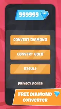 Diamonds For Free Fire Converter Screen Shot 1