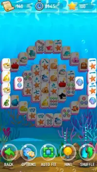 Mahjong - Ocean Fish Screen Shot 2