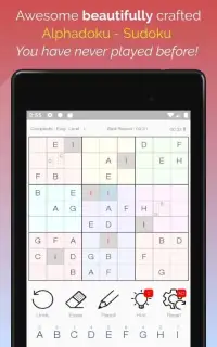 Sudoku - Alphadoku Screen Shot 2