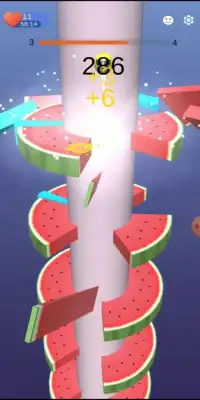 Watermelon Helix Jump - Tower Helix Crush Screen Shot 0