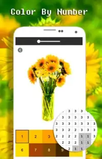 Sunflower Color By Number - Pixel Art Screen Shot 4