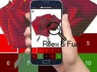 Rose Flower Pixel Art-Color By Number Screen Shot 0