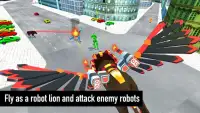 Flying Lion Robot Vs Robot Tiger Shooting Game Screen Shot 1