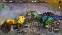 Lion vs Dinosaur Animal Simulator Game Screen Shot 13