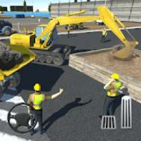 City Building Construction - Excavator Driving Sim