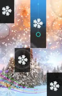 Winter Piano Snow Tiles : Raining Ice Game 2019 Screen Shot 2