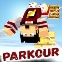 Block World + Parkour Map and Skins for Minecraft