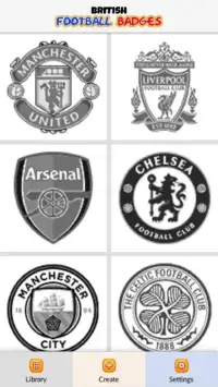 Brit Football Badges Color by Number - Pixel Art Screen Shot 1