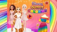 Disney Dress Coloring Screen Shot 1