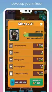 Idle Miner: Gold Mountain Tycoon Screen Shot 9