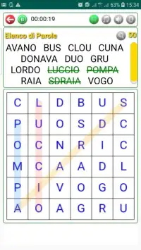 Parole Intrecciate - Italian Word Search Game Screen Shot 3