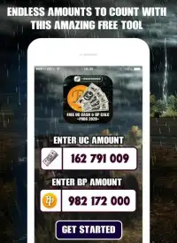 Daily Free UC Cash & Battle Points Calc Screen Shot 1