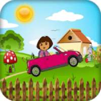 Dora racing and collect coins