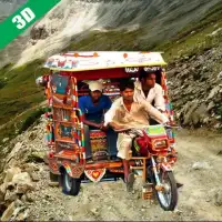 Real Tuk Tuk Auto Rickshaw Driving 3d-Offroad Game Screen Shot 0