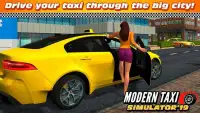 Modern Taxi Driving Game 3D Screen Shot 2