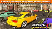 Modern Taxi Driving Game 3D Screen Shot 1
