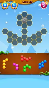 Hexagon Block Puzzle challenge Screen Shot 1