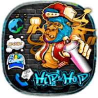 Hip-hop Cool Graffiti Monkey Theme*