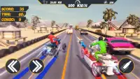 ATV Quad Bike Simulator: Traffic Shooting Game Screen Shot 2